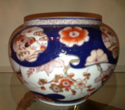 vase blue imarie porcelain