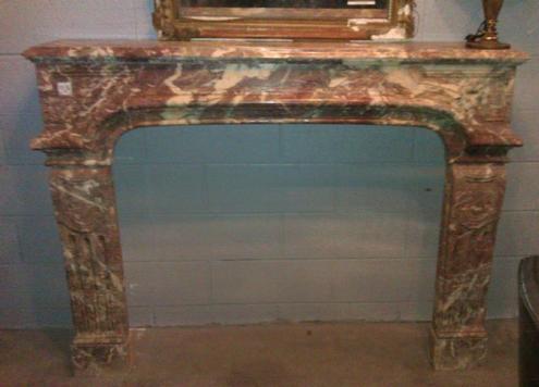Louis xiv style marble fireplace