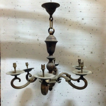 Dutch bronze chandelier