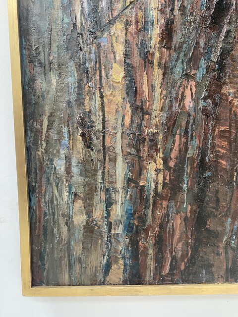 huile sur toile portant la signature de Pollet Leclerc . XX siècle .