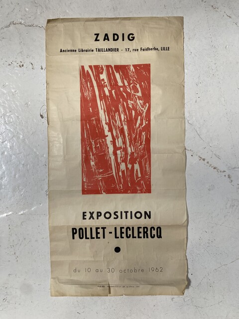 huile sur toile portant la signature de Pollet Leclerc . XX siècle .