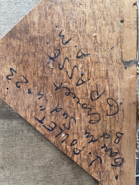huile sur toile portant la signature de Pollet Leclerc . XX siècle .