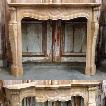 Louis XV marble fireplace 