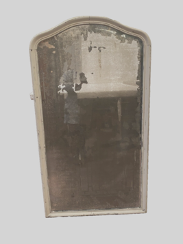miroir Louis Philippe patine antique à moulure fond bois . XIX siècle .