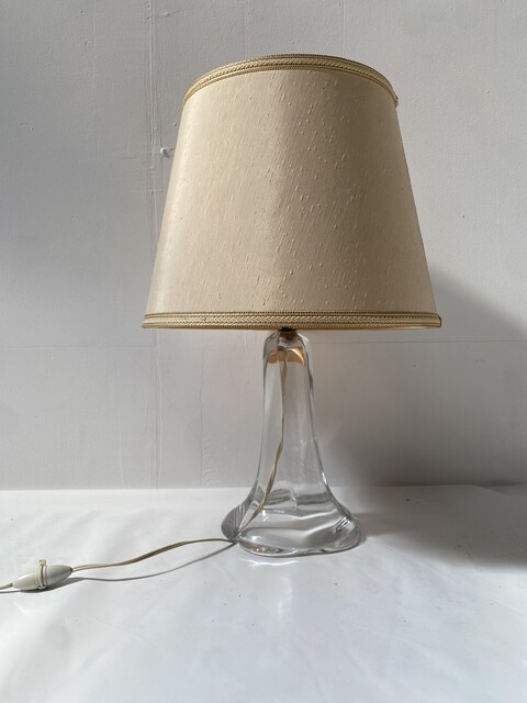 pieds de lampe en cristal art déco de la maison Daum - France . XX siècle .