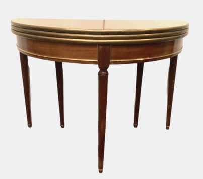 Table console a système de style Napoléon III en acajou XIX siècle