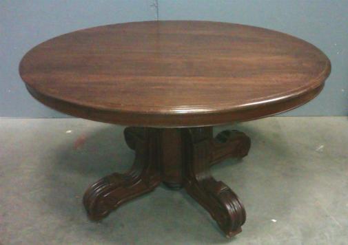 Oval mahogany table