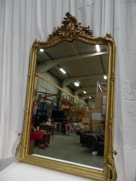 miroir louis xv stuck and wood c 1900 damage 