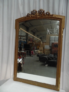 miroir louis xv en stuck et bois doré c 1930