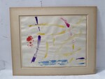 œuvre portant la signature de Michel Cadoret daté 1966 . XX siècle .