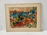 œuvre portant la signature de Michel Cadoret . XX siècle .