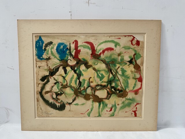 œuvre portant la signature de Michel Cadoret . XX siècle .