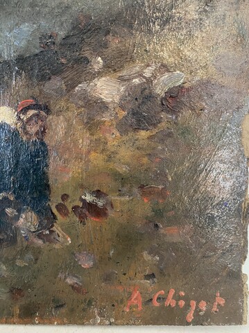 Alphonse Chigot, né le 23 /10/ 1824 à Graçay et mort le 8/10/1917 . XIX siècle .