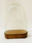 Ancien globe d'horloge ou pendule Charles X base en marqueterie . XIX siècle .