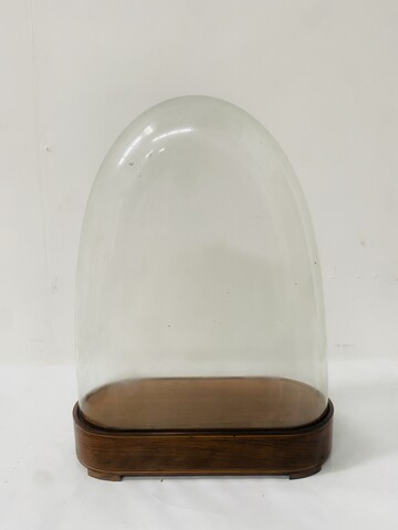 Ancien globe d'horloge ou pendule Charles X base en marqueterie . XIX siècle .