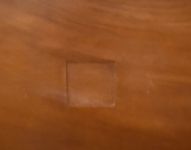 Banquette deux place art déco en acajou massif . XX siècle.