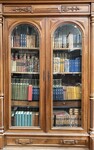 bibliothèque de libres reliure cuir et autres . XX siècle .