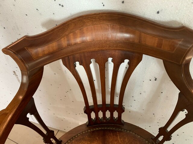 Bureau et son fauteuil tournant Angleterre XIX siècle