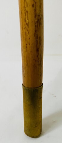 canne à décor de l'aigle et le masque fut bambou . XX siècle .