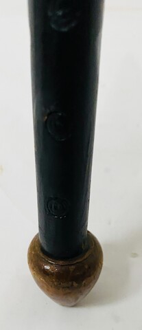 canne le bâton du samouraï pommeau sculpté d'une décoration . XIX siècle .