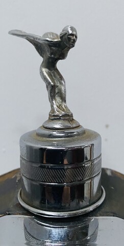 carafe à whisky et boite à musique Rolls Royce . XX siècle .