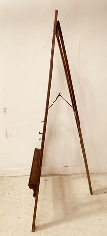 Chevalet d'artiste fin 19ème siècle en chêne massif . XIX siècle.