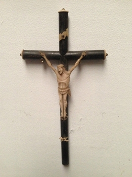 CHRIST SUR CROIX EN BOIS 