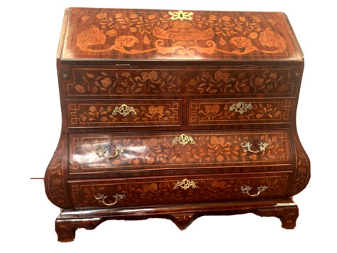 Commode scriban en marqueterie Hollandaise XVIII siècle