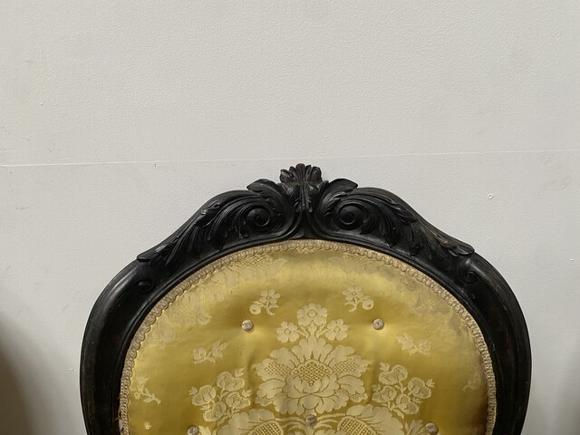 ensemble de huit fauteuils époque Napoléon III palissandre massif . XIX siècle .