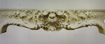 exceptionnel bandeau de cheminée Louis XV en marbre de Carrare . XIX siècle .