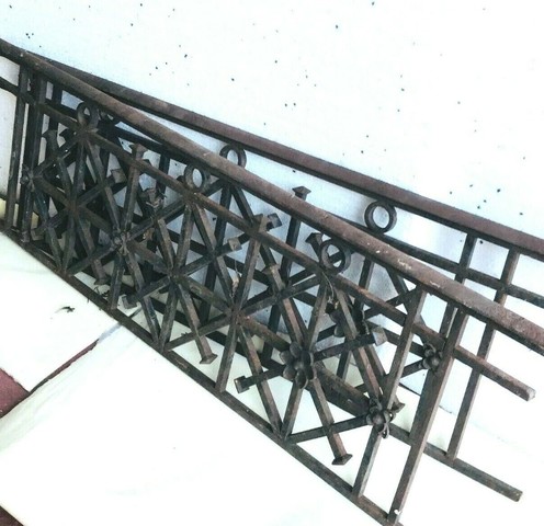 Garde corps de balcon en fonte de fer Grille de protection XX siècle -  Nord-Antique - Recent Added Items - European ANTIQUES & DECORATIVE