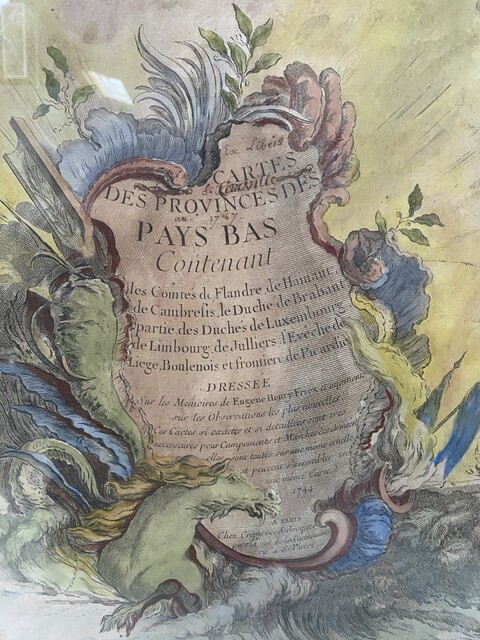 gravure rehaussé thème partis des cotes de l'Angleterre . XIX siècle .