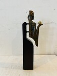 groupe bronze de Josef Boffil patine sujet Toutânkhamon, Ramsès II . XX siècle .