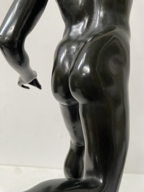 groupe bronze sujet mercure signé du sculpteur Jean de Bologne . XIX siècle .