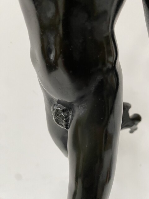 groupe bronze sujet mercure signé du sculpteur Jean de Bologne . XIX siècle .