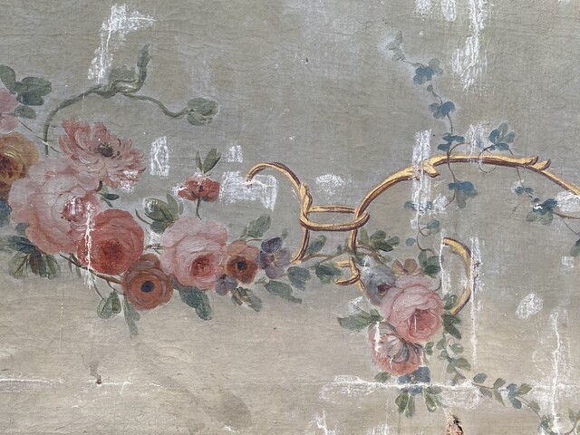 important tableau décoratif scène antique . XIX siècle .