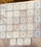 lots de carreaux ciment années 1920 (trente trois pièces) . XX siècle .