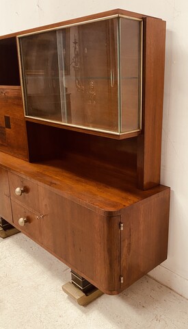 meuble architectural époque art déco formant vitrine . XX siècle .