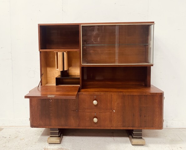 meuble architectural époque art déco formant vitrine . XX siècle .