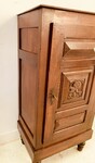 meuble de collectionneur de pièces en chêne massif . XIX siècle .