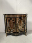 Meuble Hauteur d'Appui Napoléon III Bois Et Marqueterie De Laiton . XIX siècle.
