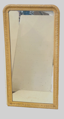 miroir Louis Philippe model boudin en bois patine antique . XIX siècle .