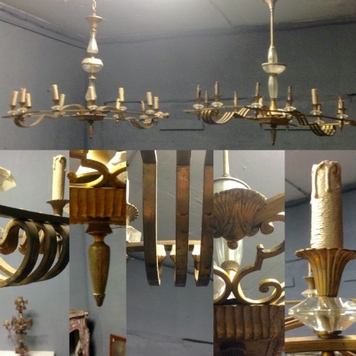 pair of chandelier year 1940