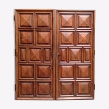 pair of door walnut 