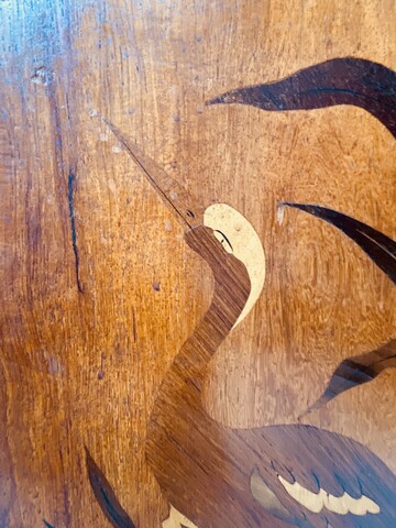 paire de panneaux en marqueterie art nouveau école de Nancy . XX siècle .