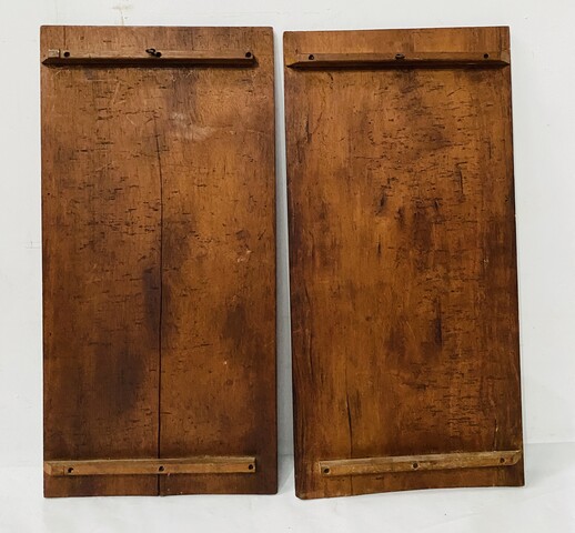 paire de panneaux en marqueterie art nouveau école de Nancy . XX siècle .