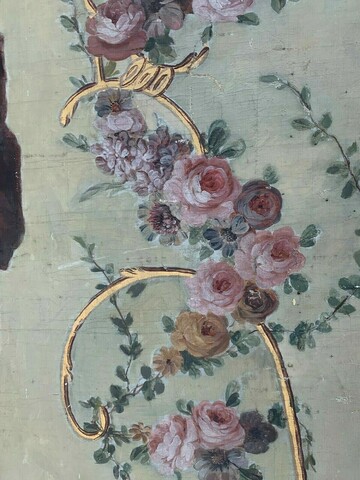 Peinture sur toile d'scène a l'Antique Panneau décoratif XIX siècle