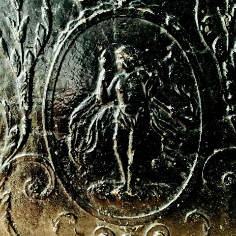 Plaque de fond de cheminée en fonte de fer XIX siècle
