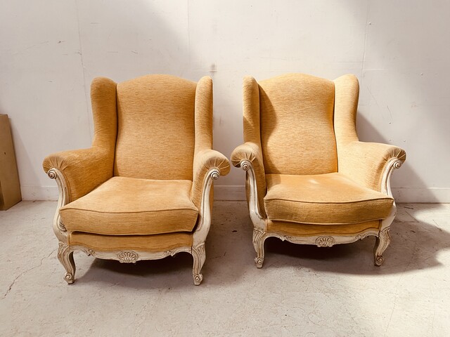 salon de style Louis XV bois hêtre patin à l'antique à cousins . XX siècle.