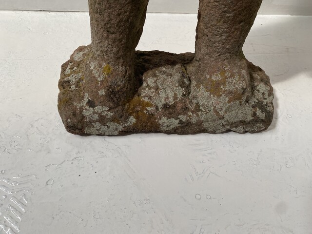 sculpture art brut minimaliste sujet jeune fille . XX siècle .